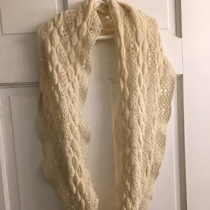 Cream Knit Scarf